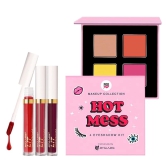 POPxo Makeup - 4 Eyeshadow Kit + LIT Liquid Matte Lipstick Exclusive Combo