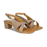 Commander Shoes Camel Womens Sandal Heels - None