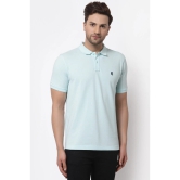 Red Tape Men Mint Blue Polo Neck T-Shirt