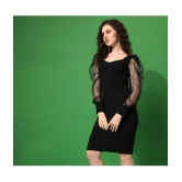 Sheetal associates - Black Polyester Blend Women''s Bodycon Dress ( Pack of 1 ) - None