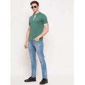 Lycos Cotton Blend Regular Fit Solid Half Sleeves Mens T-Shirt - Green ( Pack of 1 ) - None