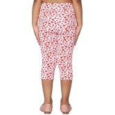 2K KIDS Capri Leggings For Girls |All Over Printed |Viscose Blend  (Red Heart::Butterfly,13 Years - 14 Years) - Pack Of 2 (2KGLCVAOP_2C_RH_BF_1314Y) - None