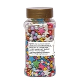 foodfrillz Party Mix, 125 g | Sugar Sprinkles for cake decoration