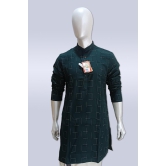 Bottle Green Color Men's Kurta