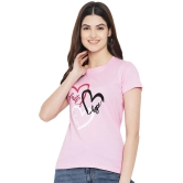 Fabflee Cotton Pink T-Shirts - Single - XL