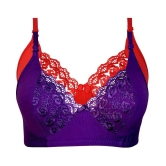 Kiran Enterprises Cotton Minimizer Bra - Purple - None