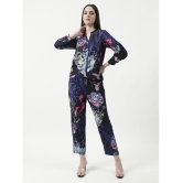 Pannkh Womens Floral Digital Printed Loungewear Shirt With Pant Set - None