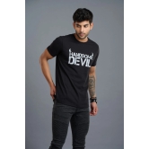 Handsome Devil Printed Black T-Shirt for Men S