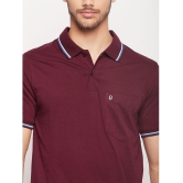 UNIBERRY - Maroon Cotton Blend Regular Fit Men's Polo T Shirt ( Pack of 1 ) - None