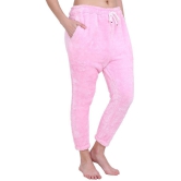 PPTHEFASHIONHUB - Pink Woollen Regular Womens Joggers ( Pack of 1 ) - None