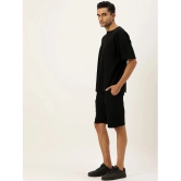 Bene Kleed Cotton Oversized Fit Solid Half Sleeves Mens T-Shirt - Black ( Pack of 1 ) - None