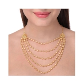 Bhagya Lakshmi - Gold Alloy Necklace ( Pack of 1 ) - Gold