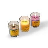 Set of 3 Glass Votive Candles