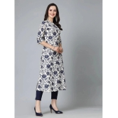 Stylum Rayon Printed Front Slit Womens Kurti - Blue ( Pack of 1 ) - None