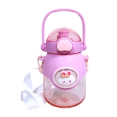 Bear and Bunny Sipper with Strap-Blue