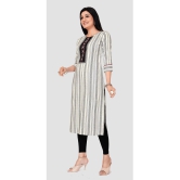 Meher Impex - Grey Cotton Women''s Straight Kurti ( Pack of 1 ) - None