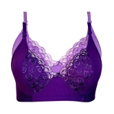 Kiran Enterprises Cotton Minimizer Bra - Purple - None