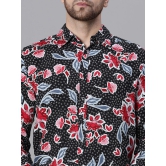 Oxolloxo Relaxed Floral Printed Wrinkle Free Casual Shirt