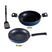 HomePro Non-Stick Set, Kadai 24.5 cm, Fry Pan 23 cm (Pack of 2)