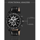 Swisstyle Black Leather Analog Mens Watch