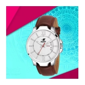 Espoir - Brown Leather Analog Mens Watch