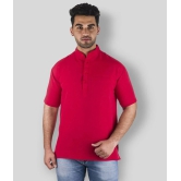 DESHBANDHU DBK - Red Cotton Mens Regular Kurta ( Pack of 1 ) - None