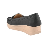 Shoetopia Black Womens Loafers - None