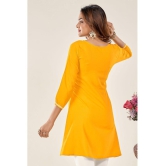 Glomee - Yellow Viscose Womens Tunic ( Pack of 1 ) - None