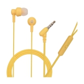 hitage HB-143+ Flower 3.5 mm Wired Earphone In Ear Comfortable In Ear Fit Yellow