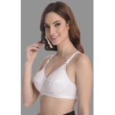 Madam - White Cotton Non Padded Womens T-Shirt Bra ( Pack of 1 ) - None