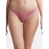 Jockey SS02 Women Super Combed Cotton Elastane Stretch Low Waist Bikini - Heather Rose - None