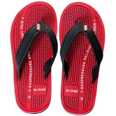 Dr.Ortho Slippers - Red Men's Massage Flip Flop - None