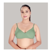 HAYA Green Cotton Non Padded Womens Plunge Bra ( Pack of 1 ) - None