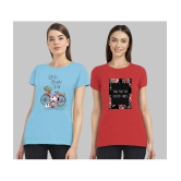 CHOZI - Multi Color Cotton Regular Fit Women's T-Shirt ( Pack of 2 ) - None