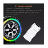 VERONIC RGB TYRE 10 W Bluetooth Speaker Bluetooth V 5.2 with USB,SD card Slot,Call function Playback Time 8 hrs Black - Black