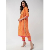 Pannkh - Orange Polyester Womens Nayra Kurti ( Pack of 1 ) - None