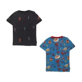 NammaBaby - Multicolor Cotton Boy's T-Shirt ( Pack of 2 ) - None