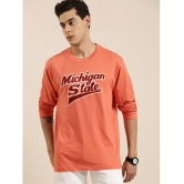 Dillinger - Peach Cotton Oversized Fit Mens T-Shirt ( Pack of 1 ) - None