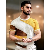 Sheernet FlatKnit Cotton Mustard T-Shirt-XL / Mustard