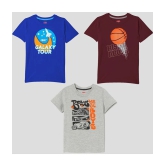 Ariel - Multicolor Cotton Boys T-Shirt ( Pack of 3 ) - None