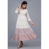 Smien - Off White Rayon Women's Anarkali Kurti ( Pack of 1 ) - None