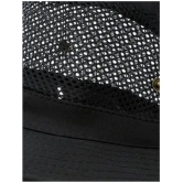 Zacharias Black Cotton Blend Mens Hat ( Pack of 1 ) - Black