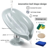 Soap Holder Leaf-Shape Self Draining Soap Dish Holder