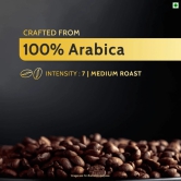 Tata Coffee Gold Coffee Capsules, Intensity- 7 | Tasting notes: Fruity & Floral | 100% Arabica Coffee | Nespresso Compatible Coffee Pods, 10 Aluminium Capsules, 55 g