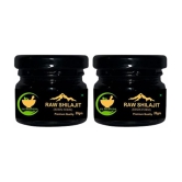 FIJ AYURVEDA Pure Ayurvedic Raw Shilajit/Shilajit Resin (Semi Liquid) Supports Power, Energy & Vitality - 40Gm (Pack of 2)