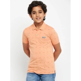 UNIBERRY - Peach Cotton Blend Boys Polo T-Shirt ( Pack of 1 ) - None