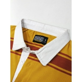 Auto Stripes Yellow Red Polo T-Shirt-M / Yellow