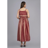 SIPET - Maroon Rayon Womens Fit & Flare Dress ( Pack of 1 ) - None