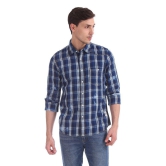 Cherokee 100 Percent Cotton Blue Checks Shirt - None