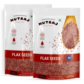 Nutraj Flax Seeds (Alsi Seeds) 200gm 200g (Pack of 2)